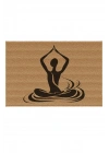 Decovetro Kapı Önü Halı Paspas Yoga Meditasyon Figür Baskılı 40 x 60 Cm