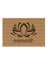 Decovetro Kapı Önü Halı Paspas Yoga Namaste Lotus Çiçeği Baskılı 40 x 60 Cm