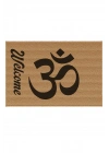 Decovetro Kapı Önü Halı Paspas Yoga Welcome Om Aum Baskılı 40 x 60 Cm