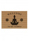Decovetro Kapı Önü Halı Paspas Yoga Welcome Temple Baskılı 40 x 60 Cm