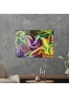 Decovetro Cam Tablo Neon Spiral Waves 30x40 cm