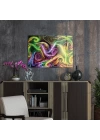 Decovetro Cam Tablo Neon Spiral Waves 30x40 cm