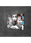 Decovetro Cam Tablo New Pop Art African Woman Style 70x100 cm