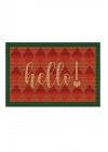 Decovetro Renkli Kapı Önü Halı Paspas Hello Retro Baskılı 40 x 60 Cm