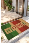 Decovetro Renkli Kapı Önü Halı Paspas Home Desenli 40 x 60 Cm