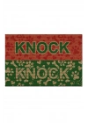 Decovetro Renkli Kapı Önü Halı Paspas Knock Knock Pati Desenli 40 x 60 Cm