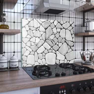 Decovetro Ocak Arkası Koruyucu Doğal Taş Desenli 60x52cm