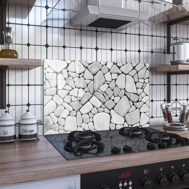 Decovetro Ocak Arkası Koruyucu Doğal Taş Desenli 76x50cm