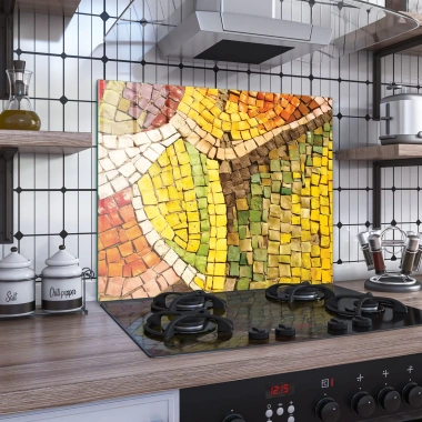Decovetro Ocak Arkası Koruyucu Mozaik Desenli 60x52cm
