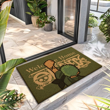 Decovetro Paspas Green One Piece Desenli Kapı Önü Paspası 40 x 60 cm