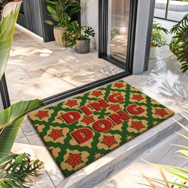 Decovetro Paspas Ding Dong Desenli Kapı Önü Paspası 40 x 60 cm