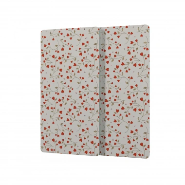 Decovetro Cam Kahve Sofra Sunum Tablası 2li Set Love Serisi Minik Kalpler Desenli 30 x 15 cm