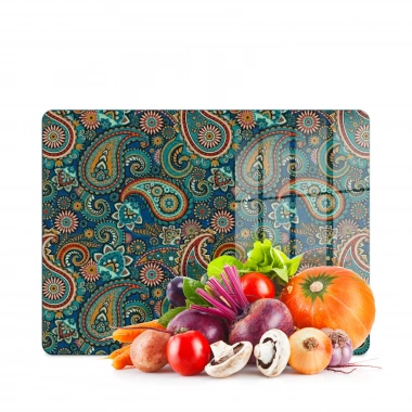 Decovetro Cam Kesme Tahtası ve Sunumluk Şal Desenli 40 x 30 cm