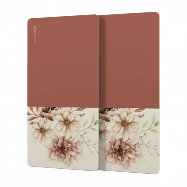 Decovetro Cam Kahve Sofra Sunum Tablası 2li Set Vintage Rose 30 x 15 cm