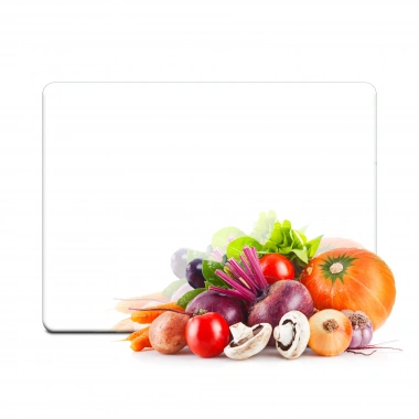 Decovetro Cam Kesme Tahtası ve Sunumluk Beyaz 30x40 Cm