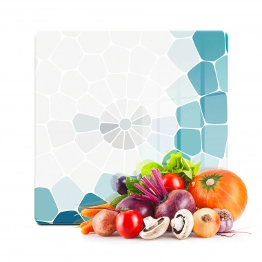 Decovetro Cam Kesme Tahtası ve Sunumluk Kare Petek Desenli 30x30 Cm