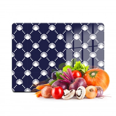 Decovetro Cam Kesme Tahtası ve Sunumluk Marine Shell 30x40 Cm