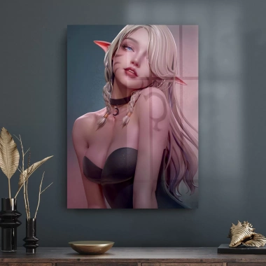 Decovetro Cam Tablo Anime Girl Elf 50x70 cm