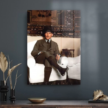 Decovetro Cam Tablo Atatürk Dekoratif 50x70 cm