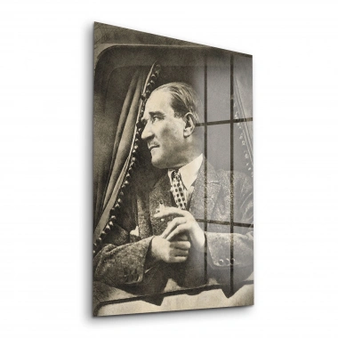 Decovetro Cam Tablo Atatürk Retro 30x40 cm