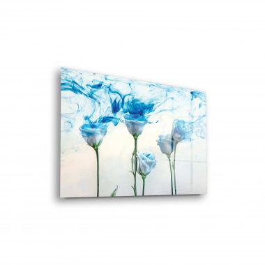 Decovetro Cam Tablo Beyaz Güller 30x40 cm