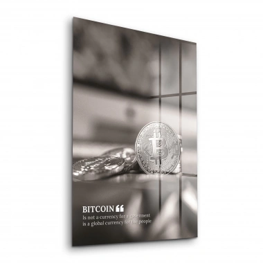 Decovetro Cam Tablo Bitcoin Desenli 30x40 cm