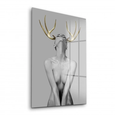 Decovetro Cam Tablo Black White Abstract Woman - 30x40 cm