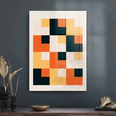 Decovetro Cam Tablo Bohem Colour Square 50x70 cm