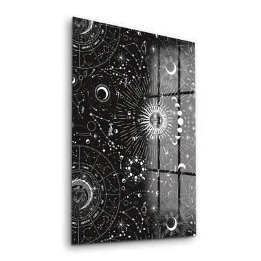 Decovetro Cam Tablo Burç Desenli 30x40 cm