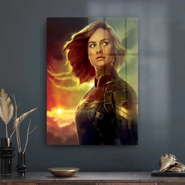 Decovetro Cam Tablo Captain Marvel 70x100 cm