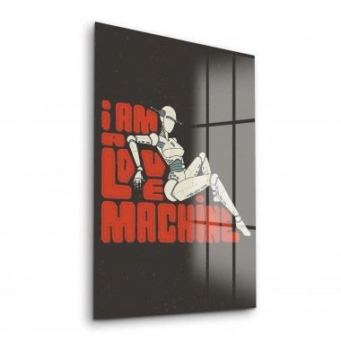 Decovetro Cam Tablo Cyberpunk Love Machines 30x40 cm
