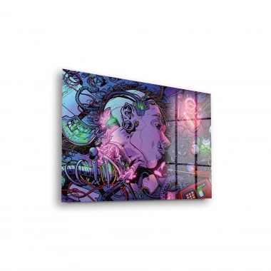 Decovetro Cam Tablo Cyberpunk Machines 30x40 cm