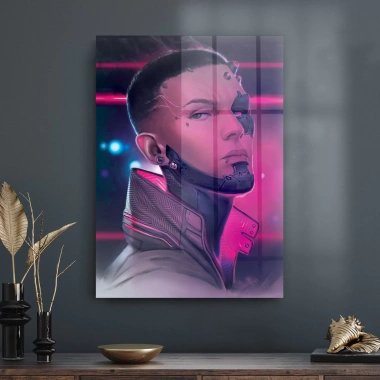 Decovetro Cam Tablo Cyberpunk Man 70x100 cm