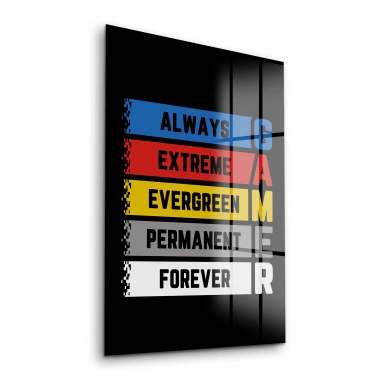 Decovetro Cam Tablo Game Yazılı 30x40 cm