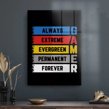 Decovetro Cam Tablo Game Yazılı 70x100 cm