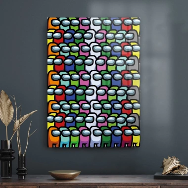 Decovetro Cam Tablo Gamer Among Us 50x70 cm