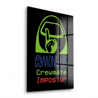 Decovetro Cam Tablo Gamer Imposter Among Us 30x40 cm