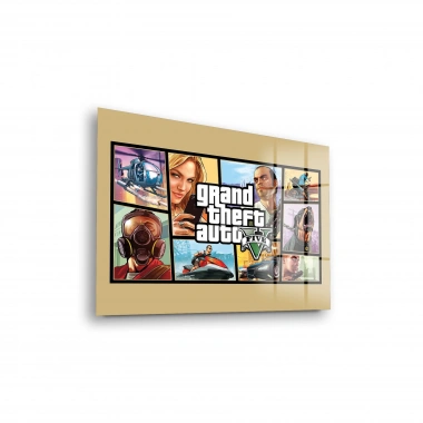 Decovetro Cam Tablo Gamer Room Gta 30x40 cm