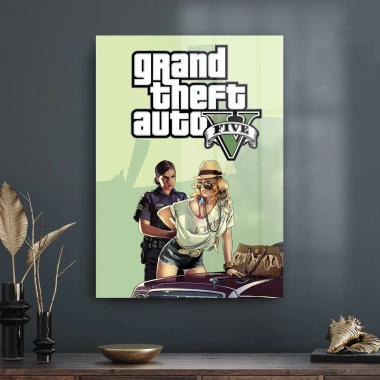 Decovetro Cam Tablo GTA 5 50x70 cm