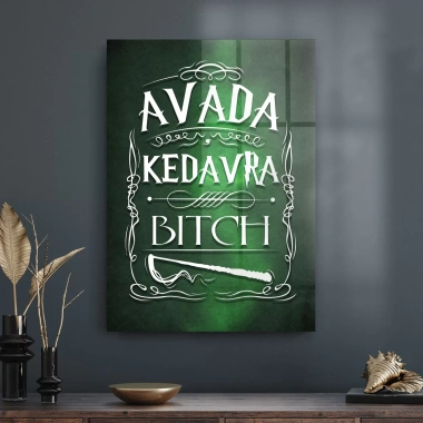Decovetro Cam Tablo Harry Potter Avada Kedavra 50x70 cm