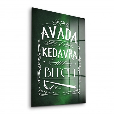 Decovetro Cam Tablo Harry Potter Avada Kedavra 70x100 cm