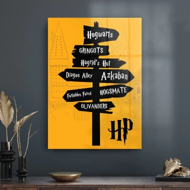 Decovetro Cam Tablo Harry Potter Sign 50x70 cm