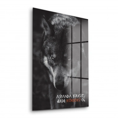 Decovetro Cam Tablo Kökbörü Temalı 30x40 cm