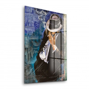 Decovetro Cam Tablo Köşedeki Adam 30x40 cm