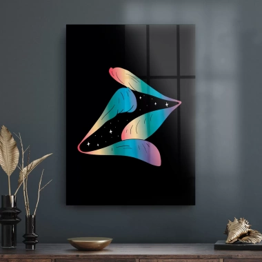 Decovetro Cam Tablo LGBT Kissing Lips 70x100 cm