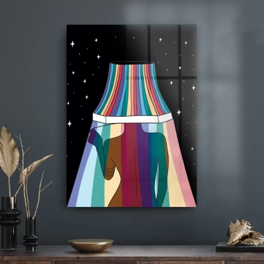 Decovetro Cam Tablo LGBT Lamp Aesthetic 70x100 cm