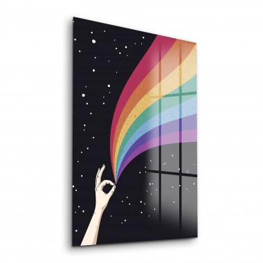 Decovetro Cam Tablo LGBT Rainbow 30x40 cm