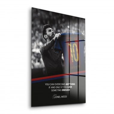 Decovetro Cam Tablo Lionel Messi Motivational 30x40 cm