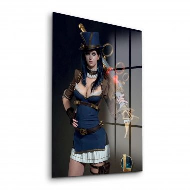 Decovetro Cam Tablo Lol Caitlyn Kiramman 30x40 cm