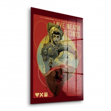 Decovetro Cam Tablo Love Death Robots Jibaro Poster 30x40 cm